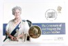 ANGLIA COIN FDC THE CENTENARY HER MAIESTY THE QUEEN MOTHER + 5 LIRE 2000 PROOF, Europa, Nichel