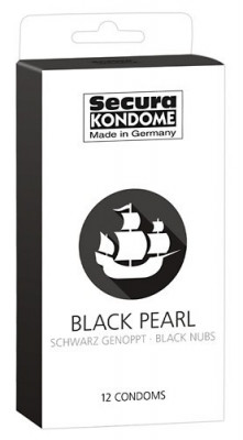 Prezervative Secura Black Pearl, 12 Buc. foto