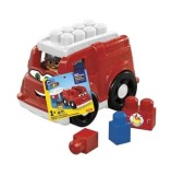 Cumpara ieftin Set de constructie Mega Bloks First Builders - Vehicul Freddy Firetruck, 6 piese