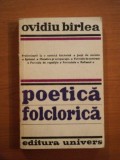 POETICA FOLCLORICA de OVIDIU BIRLEA 1979
