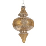 Cumpara ieftin Set 6 globuri brad Craciun sticla aurie &Oslash; 7x13 cm