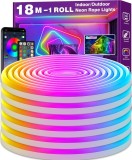 Cumpara ieftin Banda LED Neon LETIANPAI 18m RGB, Control App si Telecomanda, Sincronizare Muzica, Waterproof IP65