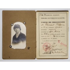CARTE DE IDENTITATE , ELIBERATA DE PRIMARIA SECTORULUI III ALBASTRU , 16 . 09. 1933
