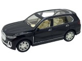 Macheta metal BMW X7 negru cu fum, sunet, lumini, deschide usi