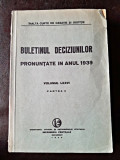 Buletinul Deciziunilor pronuntate in anul 1939 volumul LXXVI, partea II