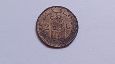Spania -2 centimos 1911 foto