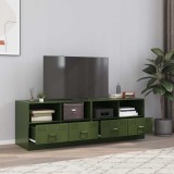 VidaXL Dulapuri TV 2 buc., verde măslină, 67x39x44 cm Otel