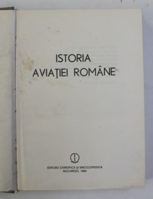 ISTORIA AVIATIEI ROMANE 1984 foto