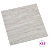 Placi pardoseala autoadezive 55 buc. gri deschis PVC 5,11 m&sup2;