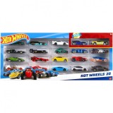 Set 20 x Mașinuțe Metalice Hot Wheels 1:64, Multicolor