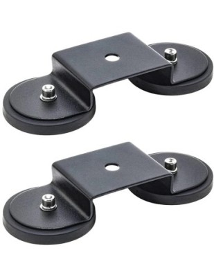 Set 2 suporti magnetici montare Proiector sau LED Bar forta 160kg, diametru 88mm, surub M8 foto