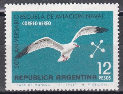 Argentina 1966 - 50 de ani - Școala de Aviație Navală din Puerto Militar, MNH foto