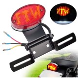 Cumpara ieftin Stop Spate LED Universal Moto, ATV, Enduro, cu Suport Numar, Stil Retro, Negru