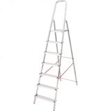 Scara aluminiu, Master, 6 trepte, platforma, max 125 kg, 2.15 m