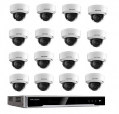 Kit 16 camere supraveghere interior IP POE Hikvision 5MP 30m IR lentila 2.8 mm SafetyGuard Surveillance foto