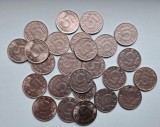 Moneda 5 lei 1992, 5 lei 1993, 5 lei 1995 circulata - 24 bucati cu pret total de 24 lei