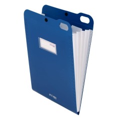 Organizator Strigo vertical A4 cu 5 separatoare, capsa , bleumarin