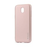 Husa Samsung Galaxy J7 2017 X-Level MyStyle Metalic Rose Gold, Protectie Socuri, Zgarieturi, Praf, Carcasa Plastic, Rosu