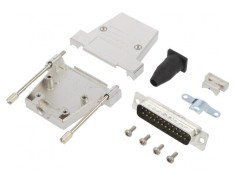 Conector D-Sub 25-Pin Tată Lipire pe Cablu Gold Flash