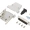 Conector D-Sub 25-Pin Tată Lipire pe Cablu Gold Flash