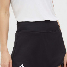 adidas Performance fustă sport Club culoarea negru, mini, drept