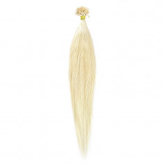 Cheratina Par Natural 60cm 50suv 1gr/suv Blond Alb #WhiteBlonde foto