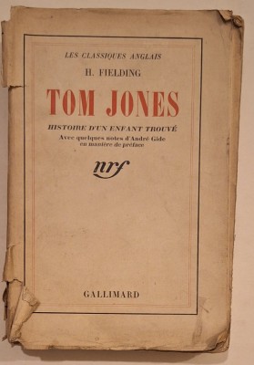 H. Fielding &amp;ndash; Tom Jones &amp;ndash; &amp;Eacute;dition Gallimard NRF &amp;ndash; Pr&amp;eacute;face Andr&amp;eacute; Gide &amp;ndash; Paris, 1920s foto