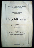 O.149 CLUJ KLAUSENBURG ORGEL-KONZERT 1931 FRANZ X. DRESSLER JONEL CRISAN