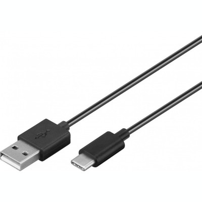 Cablu USB-C tata - USB 2.0 tata 1m negru, Goobay foto