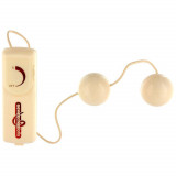 Vibrating Balls - Bile Kegel, alb, 8.5 cm, Orion