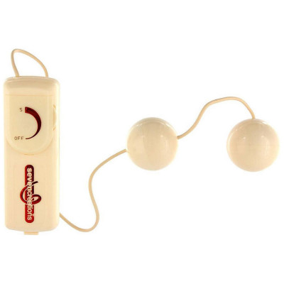 Vibrating Balls - Bile Kegel, alb, 8.5 cm foto