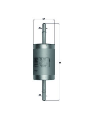 MAHLE KL 181 filtru combustibil
