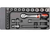 Set Tubulare + Clichet 3/8'', Pentru Yt-55300, Yato