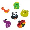 Set Radiere Animale, 6 Bucăți, Multicolor, Formă Diverse Animale, Oem