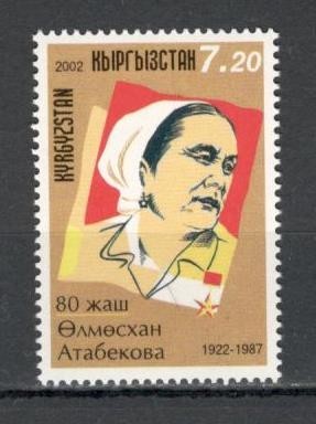 Kirgizstan.2003 80 ani nastere O.Atabekova-eroina de razboi MK.23