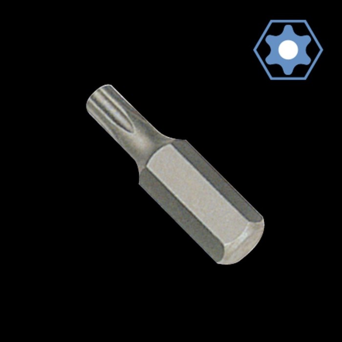 Bit hexagonal cu gaură TT20, Bit hexagonal Securitate, 8mm Hex