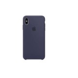 Husa Originala Apple iPhone XS MAX Midnight Blue / Silicone Case - MRWG2ZM/A, Albastru, Silicon