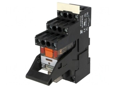Releu Intermediar DPDT 230VAC 12A foto
