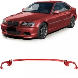 Bara de rigidizare din aluminiu rosie ajustabila, potrivita pentru BMW E46 6 cilindri 320i 323i 325i 328i 330i Performance AutoTuning