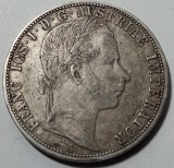 Austro-Ungaria, Franz Joseph, Florin 1859 A, Viena, Argint.