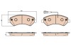 TRW GDB2069 set placute frana,frana disc