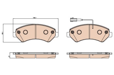 TRW GDB2069 set placute frana,frana disc foto