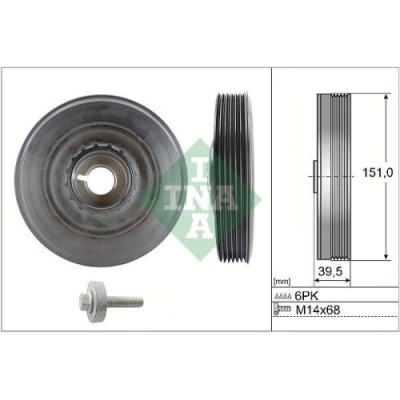 Schaeffler INA Set fulie, arbore cotit foto