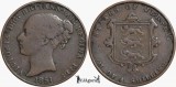 1851, 1/13 shilling - Victoria - Jersey, Europa