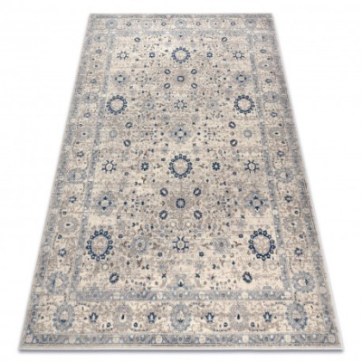 Covor L&amp;acirc;nă NAIN Cadru ornament 7586/51935 bej / albastru inchis, 240x340 cm foto