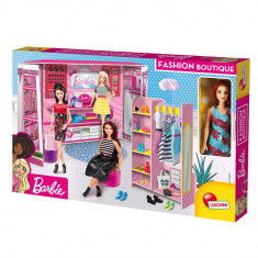 Set de joaca cu papusa Barbie, Lisciani, Fashion Boutique