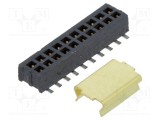 Conector şiruri pini mamă 20 PIN 1,27mm gold flash SMT SAMTEC