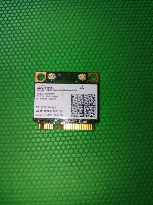 Placa de retea wlan mini PCIe half Intel Centrino N 130 802.11b/g/n