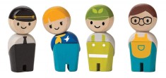 Set 4 jucarii - Service Crew Wood | Plan Toys