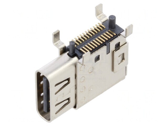 Soclu USB C 24-Pin SMT 90&deg; Top Mount